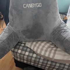 Reading Pillow, Back Cushion with Arms for Reading, Working and Gaming, Reading, Watching TV, Memory Foam