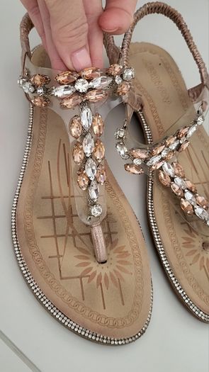 LIBRA jewelled sandals Sz 39 ( Fit 6-6.5 UK)