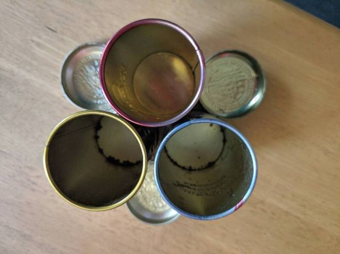 Set of 3 Vintage-Style Spice Tins (Kitchen decor)