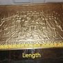 Vintage Brass on Wood Fireside Log & Turf Storage Box Image 5