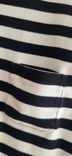 SONIA by Sonia Rykiel black and ivory striped top Sz M (Fit 8-10UK) - Rrp 285