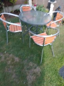 garden table and