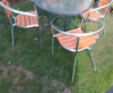 garden table and