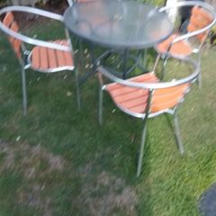garden table and