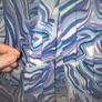Size medium Elasticated waistband pleated skirt with slit. Image 3