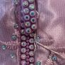 Elegant Lilac Lace Embroidered Evening Maxi Dress with Beaded Detail Image 4