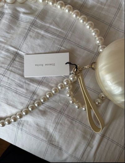 Simone Rocha Pearl Heart bag