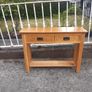 oak  console table Image 2