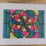 Abstract 1970's Framed Psychedelic Poster Art Image 2