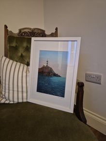 Framed painting print