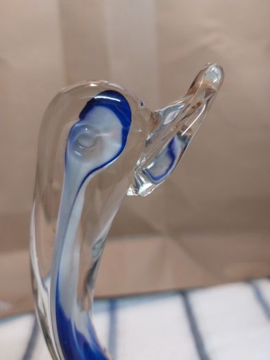 Vintage 1960's Romanian Glass Swan/Duck