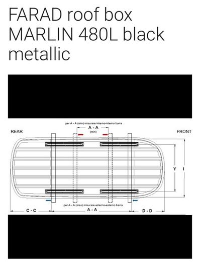 480L Car roof box for extra travel space