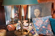 Vintage Bouillotte Toleware Lamp