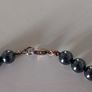 Vintage Grey Glass Beaded Necklace Image 3