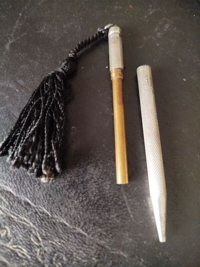 Antique 1924 Sterling Silver Pocket Pencil Casing - Peaky Blinders / 1920s Jazz Age Era