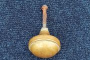 Vintage brass door handle  diameter  60mm