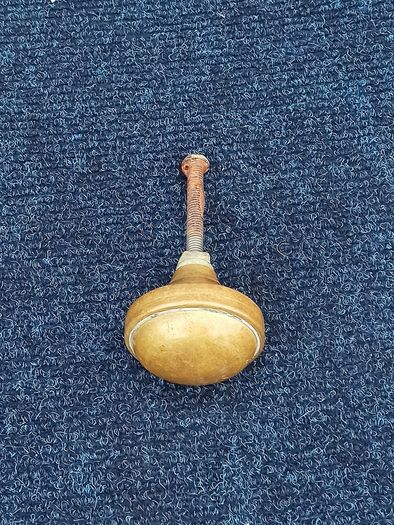 Vintage brass door handle  diameter  60mm