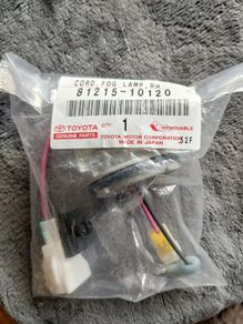 Genuine Toyota Starlet Ep82 Rh Socket & Wire, Fog Lamp 81215-10120 Rare Part