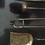 Antique Brass Fire Irons Image 4