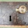 Large 11" x 6" Original Georgian Front Door Lock with Drop Handle (works well) Image 4