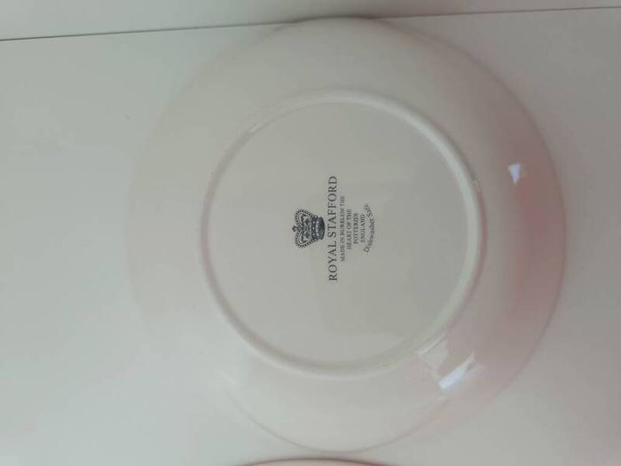 Royal Stafford Red Christmas Santa & Reindeer Plate and Bowl