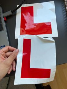 L plates (one used, one new)