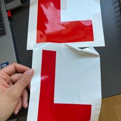L plates (one used, one new)