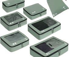 Packing Cubes 7 Piece Set - Travel Suitcase Organiser - Brand New
