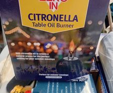 Zero In Brand Citronella Table Oil Burner