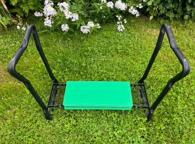 Garden kneeler with seat
