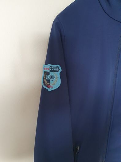 Harry's Horse soft shell jacket size large ptp 20" Navy like new