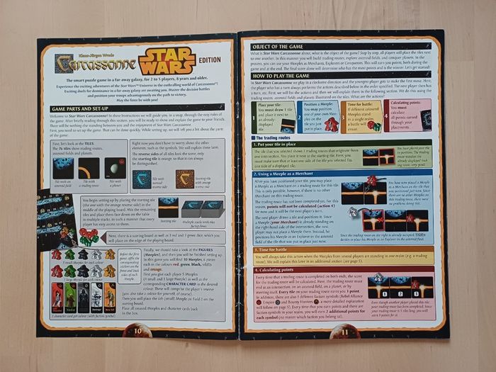 Carcassonne Star Wars Edition Family Strategy Disney Board Game OOP 2015