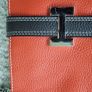 orange brown bag leather Image 7