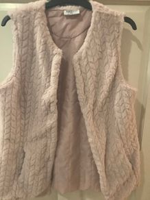 Pamala Scott Blush Pink Fur Gilet