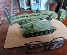 Dinky Transporter and Chieftain Gun