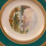 Price drop hand painted  Irish scenes of Ireland vintage  Rare set of Victorian hand painted dessert plates Irish landscape scenes Image 3