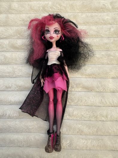 Monster High Doll Draculaura Ghouls Rule Mattel Used Very Dirty Hair Please see photos