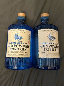 Drumshanbo Gunpowder Irish Gin Teeling whiskey empty Bottle