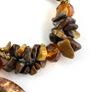 Vintage Tigers eye Necklace with Murano glass pendant Image 7