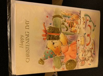 Christening greeting card