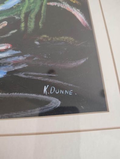 Lovely Original Art Deco Framed By K.dunne