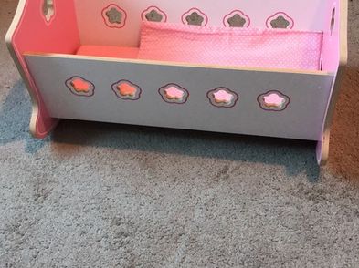 Wooden Rocking Dolls Cot For Sale in Bray, Wicklow from budgie300