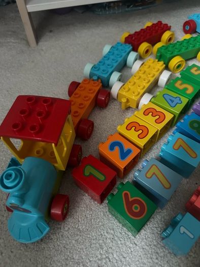 Lego Duplo Train numbers and letters