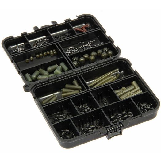 Carp Rig Accessory Box with 175 pcs of end tackle