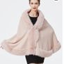 New Fake Fur Knitted Cape Image 2