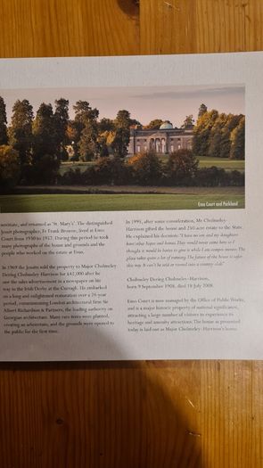 Emo Court. James Gandon's Classical Shoepiece In Laois. Home To Father Browne's Photographic Collection.. Large Paperback In Very Good Condition.