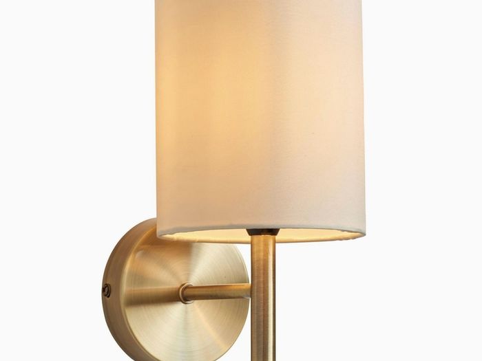 2 x Antique Brass Wall Lights