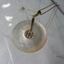 14ct Gold Mother of Pearl Pendant and 9ct Gold Chain Necklace. Chinese Character Design. Image 9