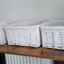 Arpan Wicker Storage Baskets with Cloth Lining Image 2