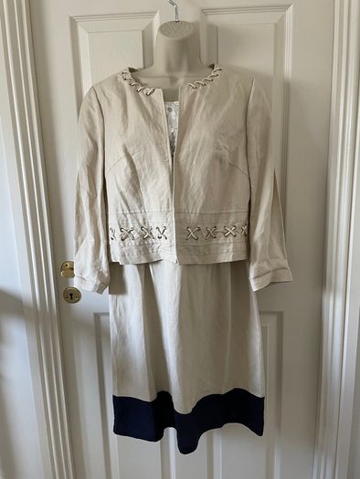 BNWT - Linen Summer Dress and Jacket Suit (Size 14)